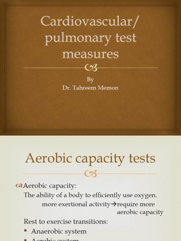 Aerobic Capacity Testing Methods | PDF | Aerobic Exercise | Physical ...