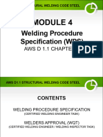 Module 4 - Welding Procedure Specification As Per AWS D1.1