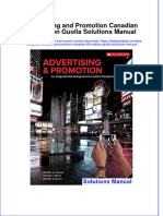Full Advertising and Promotion Canadian 6Th Edition Guolla Solutions Manual Online PDF All Chapter