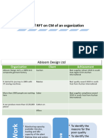 The Role of RFT On CM of An Organization