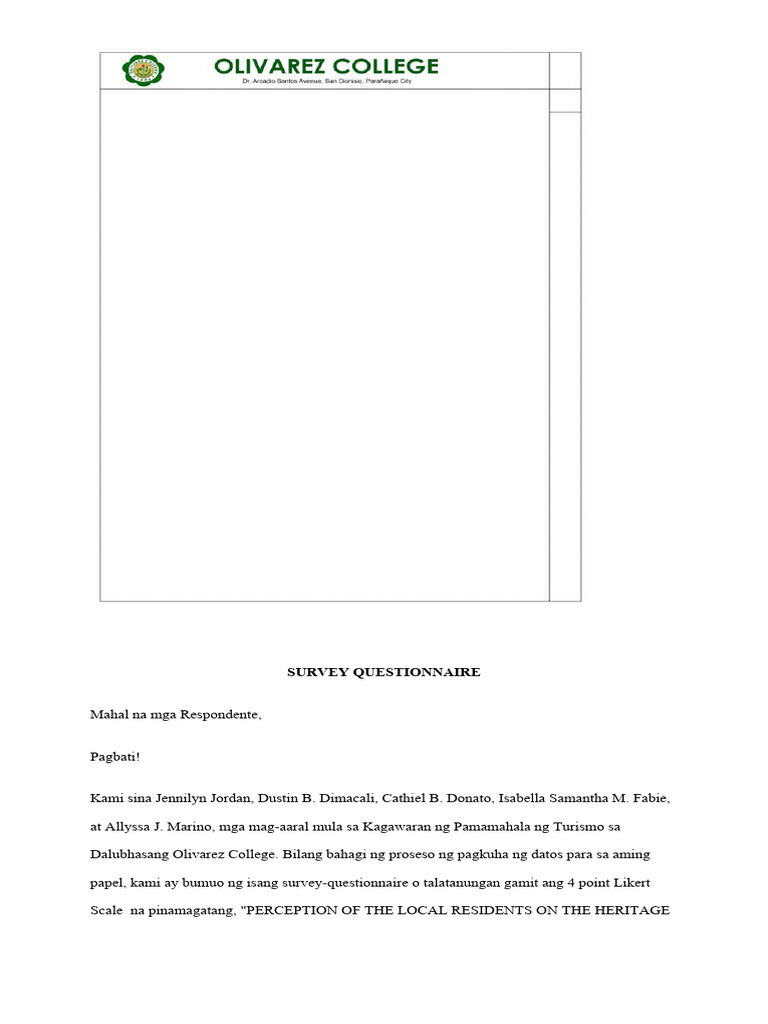 WHAT IS SURVEY QUESTIONNAIRE IN RESEARCH PDF visual data 5