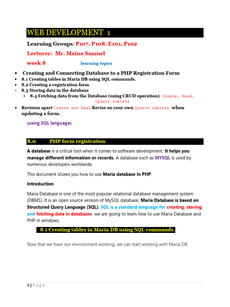 Code.org Web Development Lesson 9