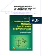 Download full ebook of Condensed Phase Molecular Spectroscopy And Photophysics 2Nd Edition Anne Myers Kelley online pdf all chapter docx 