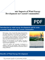 Socio-Economic Impacts of Wind Energy Development On Coastal Communities