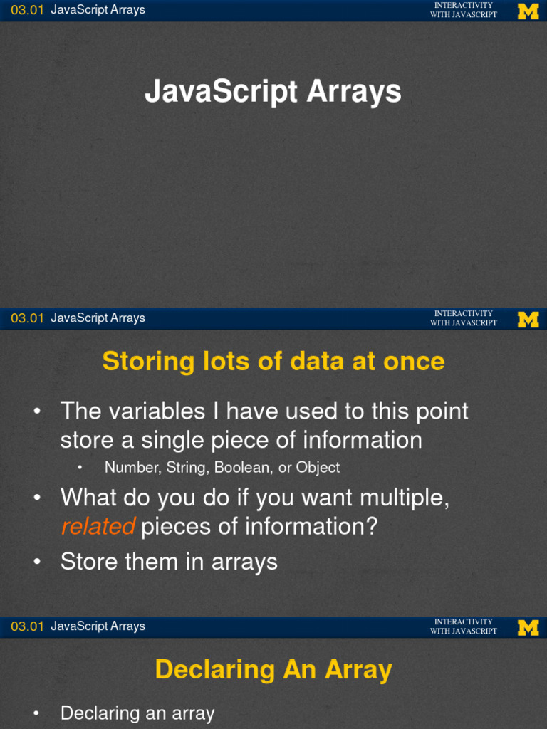 03 01 js javascriptarrays pdf java script data type