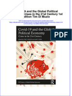 Download full ebook of Covid 19 And The Global Political Economy Crises In The 21St Century 1St Edition Tim Di Muzio online pdf all chapter docx 