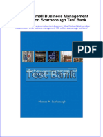 Full Effective Small Business Management 10Th Edition Scarborough Test Bank Online PDF All Chapter