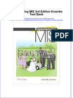 Download full Experiencing Mis 3Rd Edition Kroenke Test Bank online pdf all chapter docx epub 