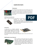 Computer Parts in MS Word