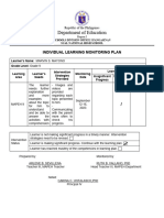 Indivdual Learning Monitoring Plan