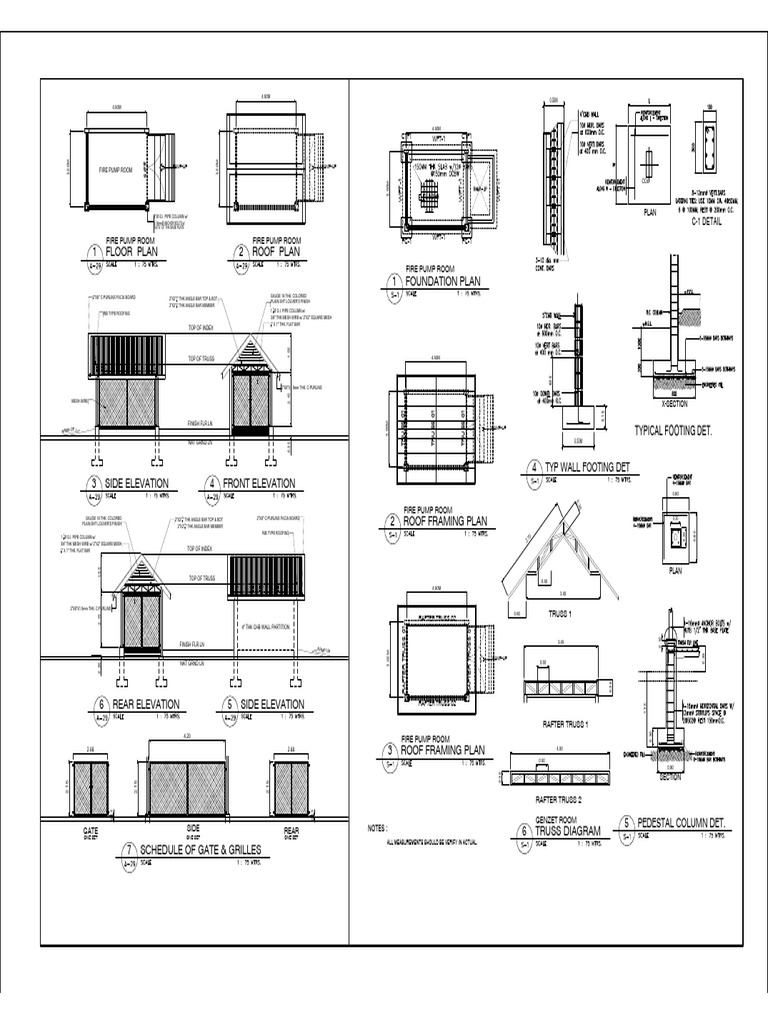 Fire Pump Room Plans Pdf Structural Engineering