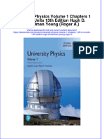 Ebook University Physics Volume 1 Chapters 1 20 in Si Units 15Th Edition Hugh D Freedman Young Roger A Online PDF All Chapter