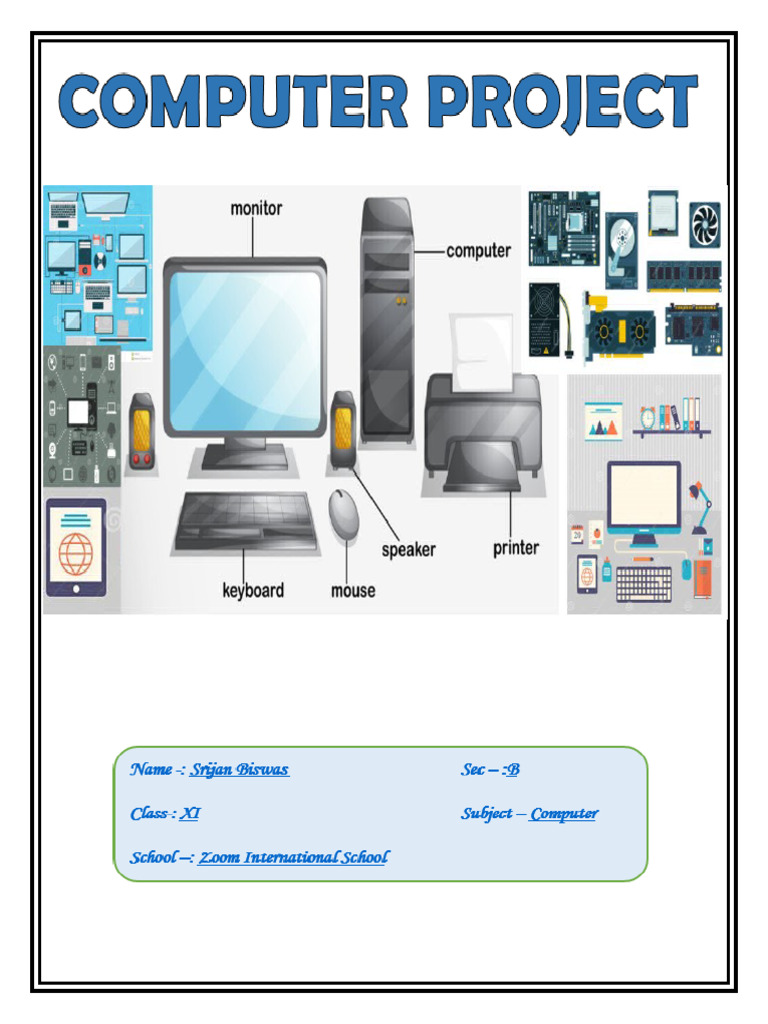 Computer Project Copy Cover Page | PDF