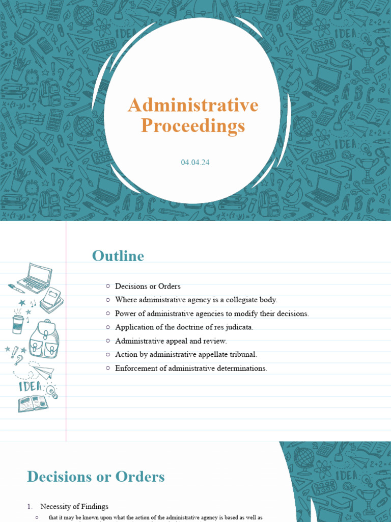 Understanding Administrative Proceedings | PDF | Standard Of Review ...