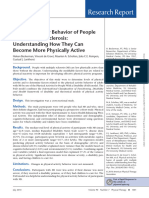 Physical Activity Behavior of People