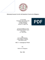 A Case Study of Balancing Economic Growth With Population Trends in The Philippines