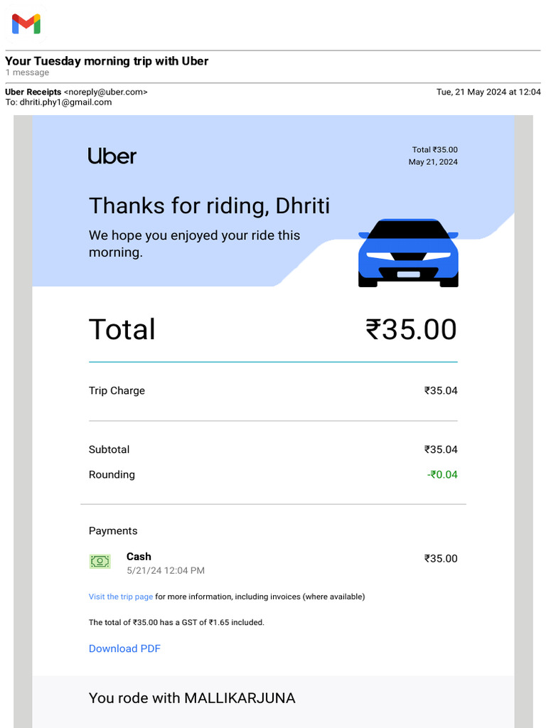 Uber bill 21 05 24 pdf taxation business documents