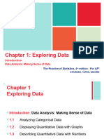 Chapter 01 Exploring Data Section 1 Introduction Data Analysis - Making Sense of Data