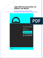 Ebook Visual Studio Add Ins Succinctly 1St Edition Joe Booth Online PDF All Chapter