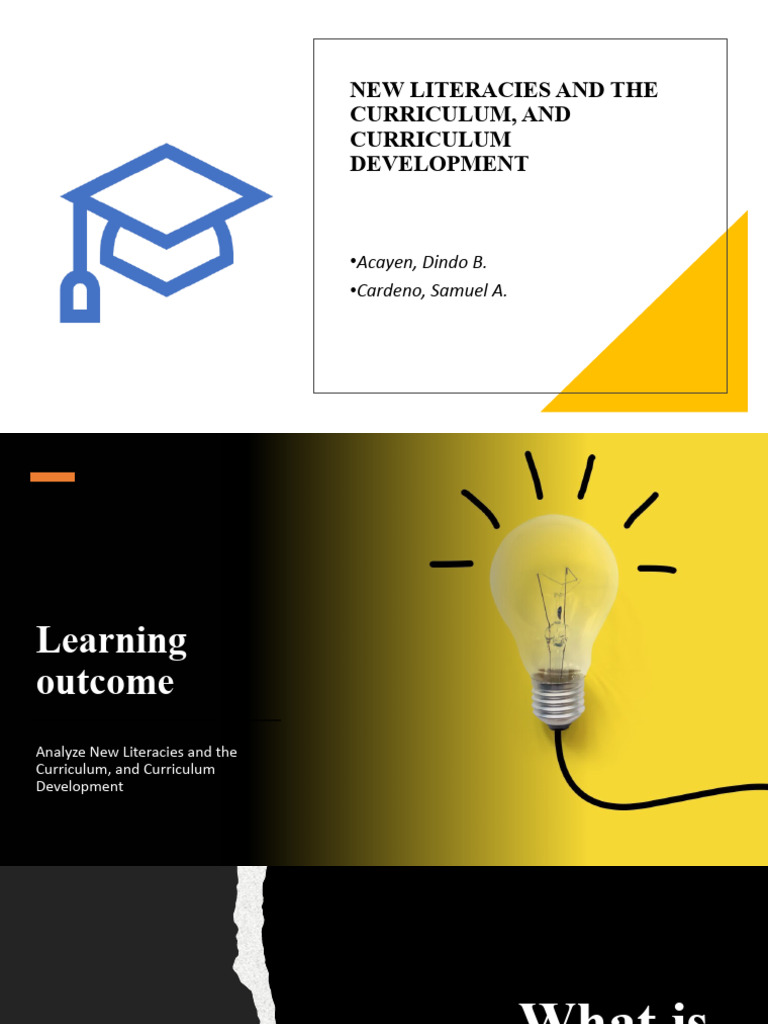 New Literacies and Curriculum Development | PDF | Curriculum | Literacy