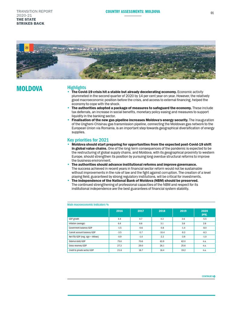 Transition Report 202021 Moldova | PDF | Fiscal Policy | Moldova