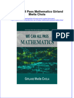 Ebook We Can All Pass Mathematics Girland Mwila Chola Online PDF All Chapter