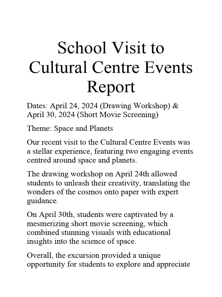 Types Of School Visit