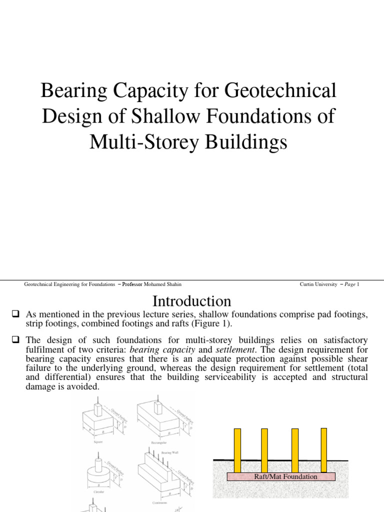 Bearing Capacity of Shallow Foundations | PDF | Geotechnical ...