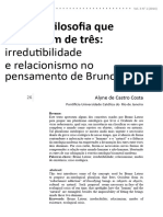 2.CHAMADA. Alyne de Castro Costa . Por uma filosofia que conte além de três irredutibilidade e relacionismo no pensamento de Bruno Latour