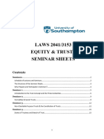 Truts of Land Seminar Sheets 2023-24