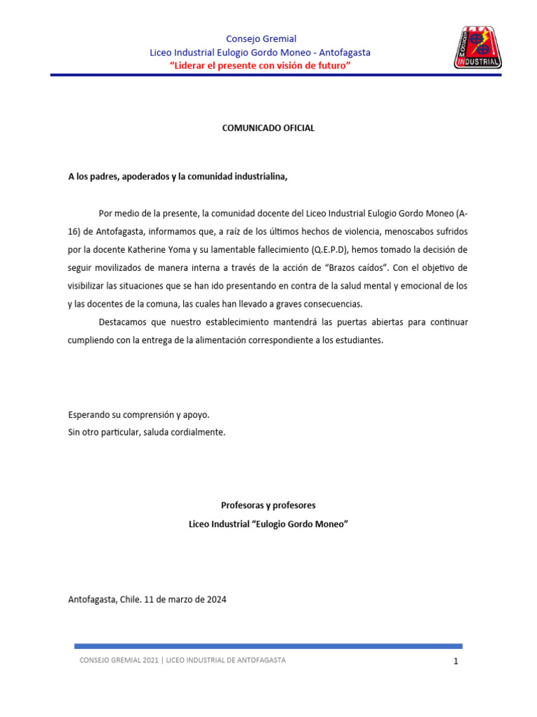 COMUNICADO | PDF