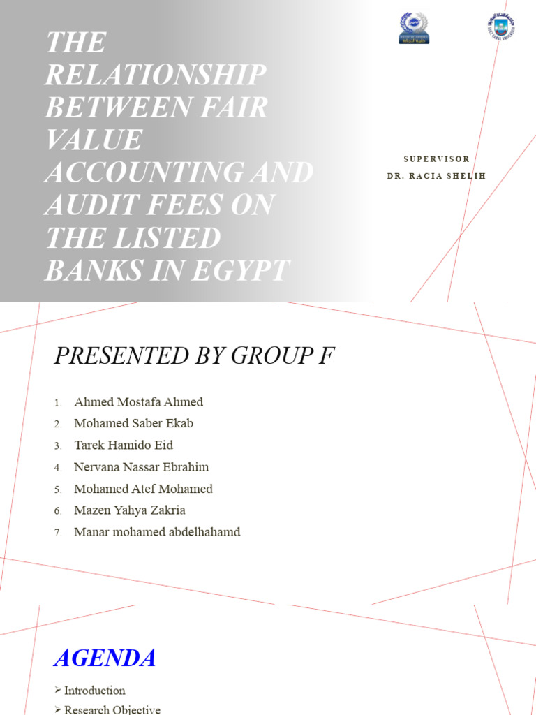 Fair Value Accounting & Audit Fees in Egypt | PDF | Fair Value | Audit