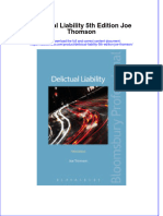 Full Ebook of Delictual Liability 5Th Edition Joe Thomson Online PDF All Chapter