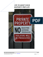 How To Keep Your Property Private, Form #09.085