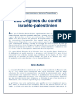 Les Origines Du Conflit Israelo Palestinien JJTME 2001