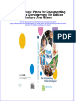 Week by Week Plans For Documenting Childrens Development 7Th Edition Barbara Ann Nilsen Online Ebook Texxtbook Full Chapter PDF