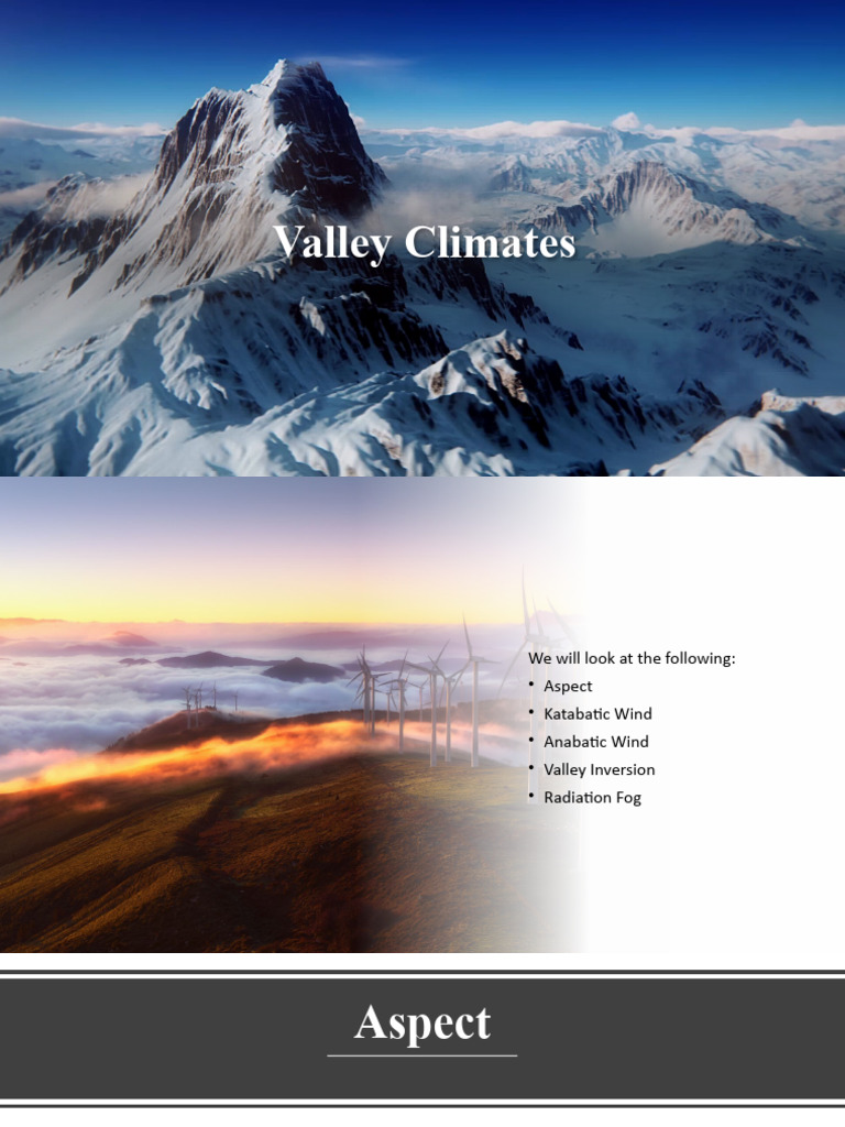 Understanding Valley Climates and Effects | PDF | Frost | Fog