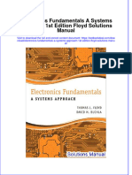 Full Electronics Fundamentals A Systems Approach 1St Edition Floyd Solutions Manual Online PDF All Chapter