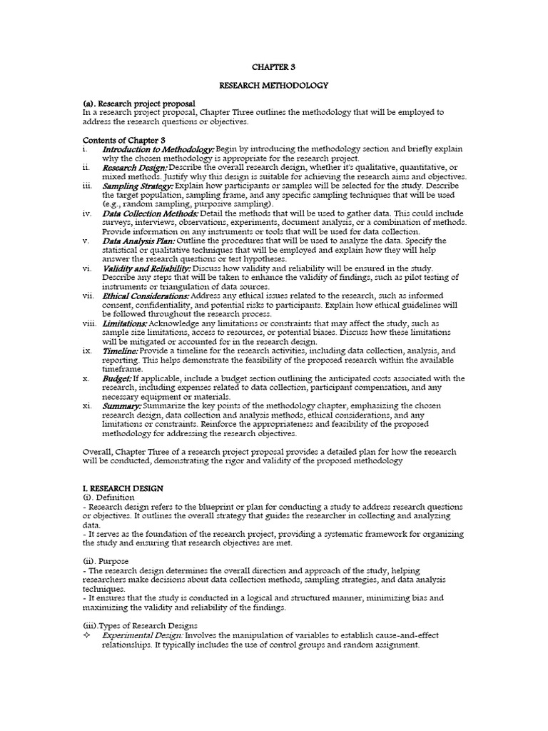 RESEARCH METHODOLOGY - 1of 3 | PDF | Sampling (Statistics) | Methodology