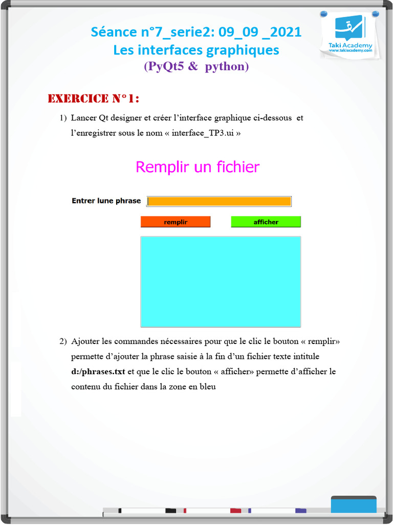 Création d'interfaces graphiques en Python | PDF | Méthodes et ...