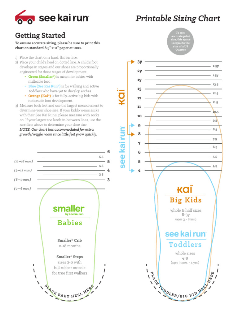 printable_baby_shoe_size_chart | PDF | Shoe | Foot