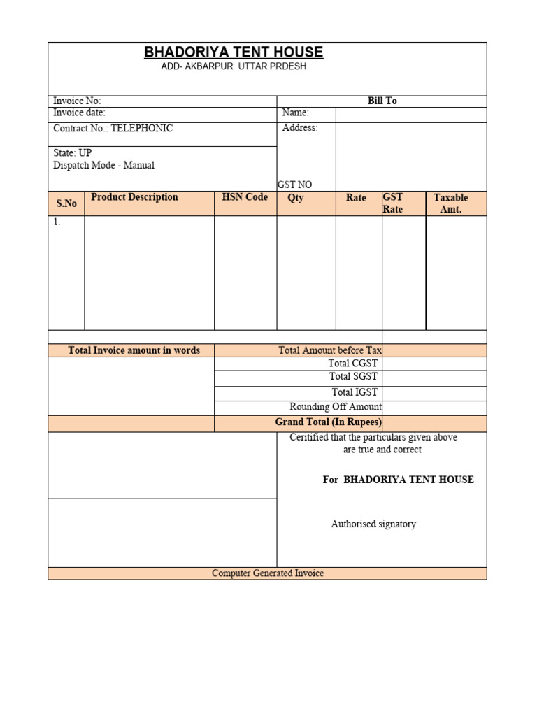 Sample Bill PDF