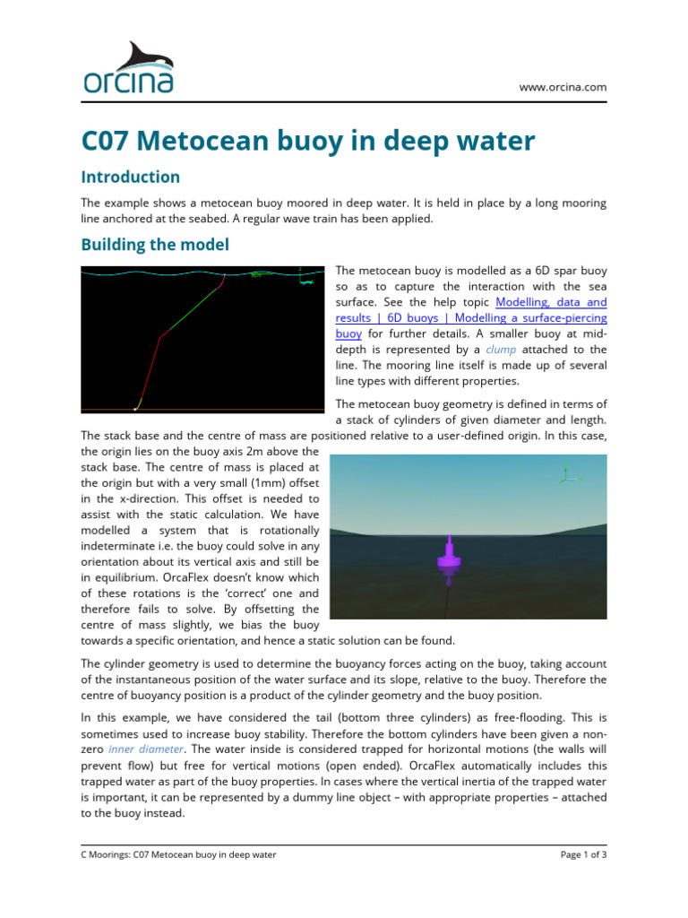 Deep Water Metocean Buoy Modeling | PDF | Buoyancy | Damping