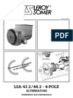 Leroy Somer LSA43.2-44.2 - 4 Pole - Inst. and Maintenance