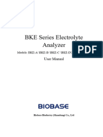 BIOBASE Electrolyte Analyzer User Manual 