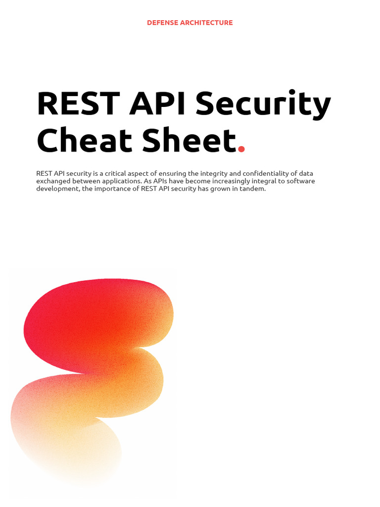 REST API Security Cheat Sheet | PDF | Security | Computer Security