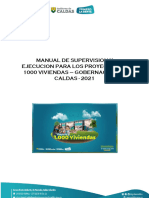 Manual de Supervision y Ejecucion para Los Proyectos de 1000 Viviendas