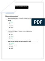 Unit 4 Lesson 1 Structure and Function of Plant