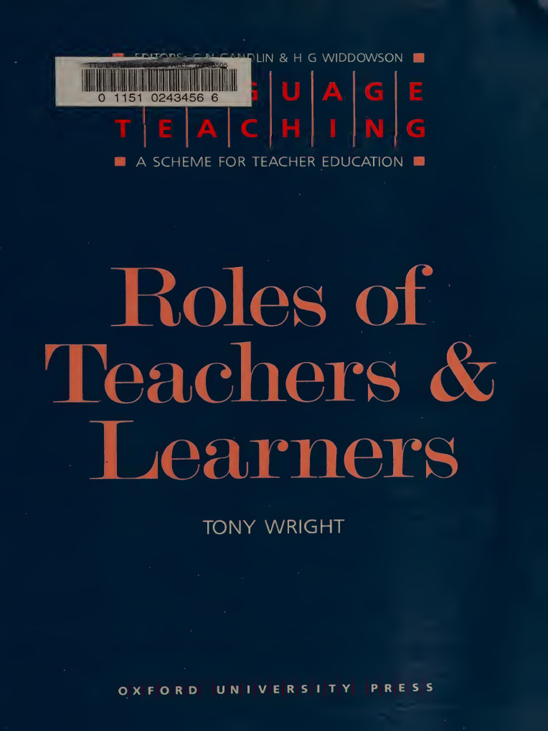 Roles of Teachers and Learn - (Z-Library) | PDF | Learning | Language ...