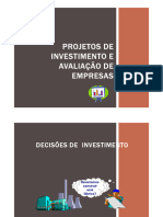 Projeto de Investimento, Avaliação de Empresa e Medidas de Criação de Valor 2024